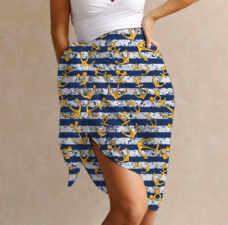 ADULT Pool Deck Wrap - Anchors Away PREORDER