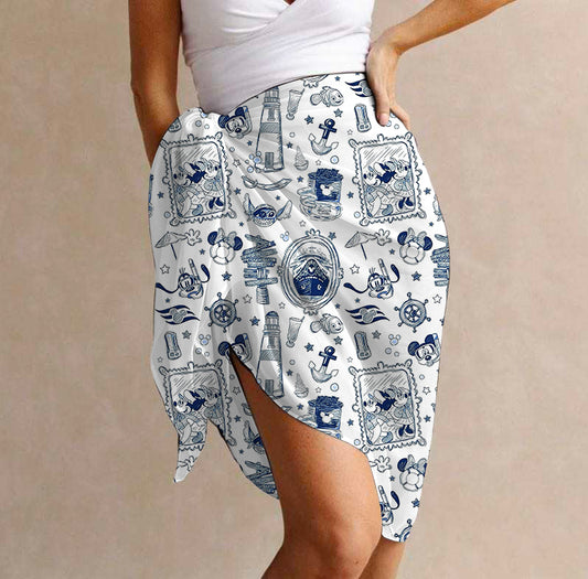ADULT Pool Deck Wrap - Wish Upon the Waves PREORDER