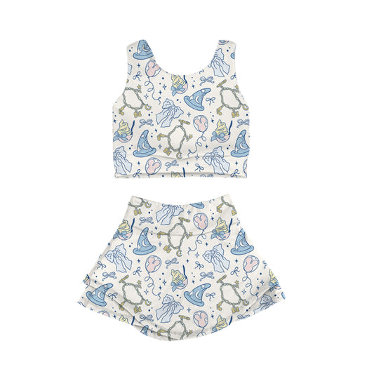 KIDS Crop + Skort Set - Charmed Sorcerer