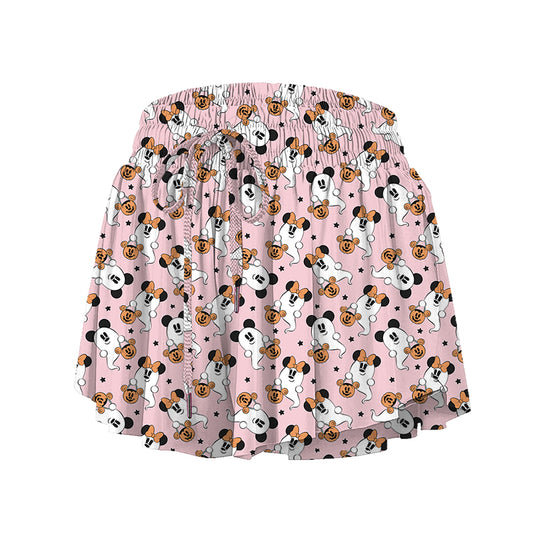 ADULT Butterfly Shorts - Ghouls in Pink