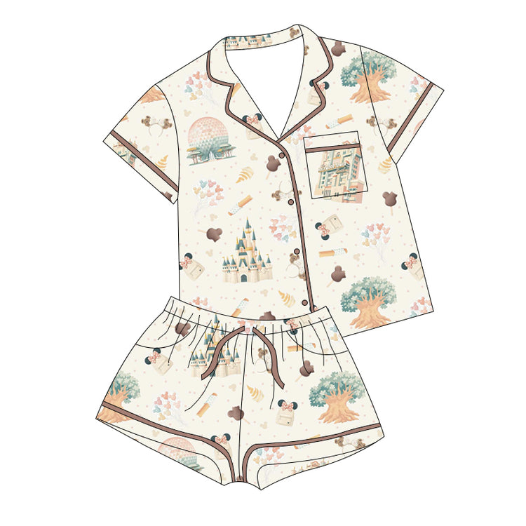 KIDS Bamboo Lounge Set - Park Day CREAM (PREORDER)