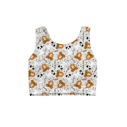 KIDS Crop Tank - Spooky Main Street Balloons