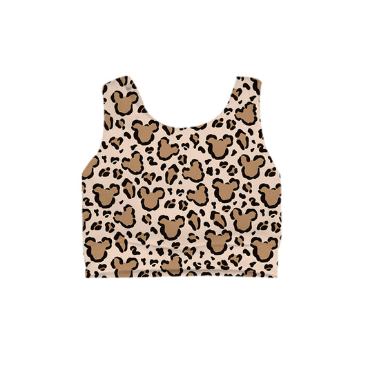 ADULT Crop Tank - Walk on the Wild Side Tan