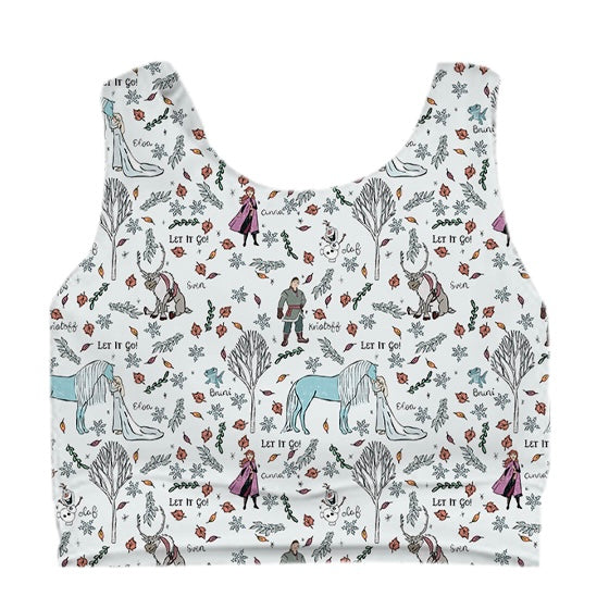 ADULT Crop Tank - Frozen Magic