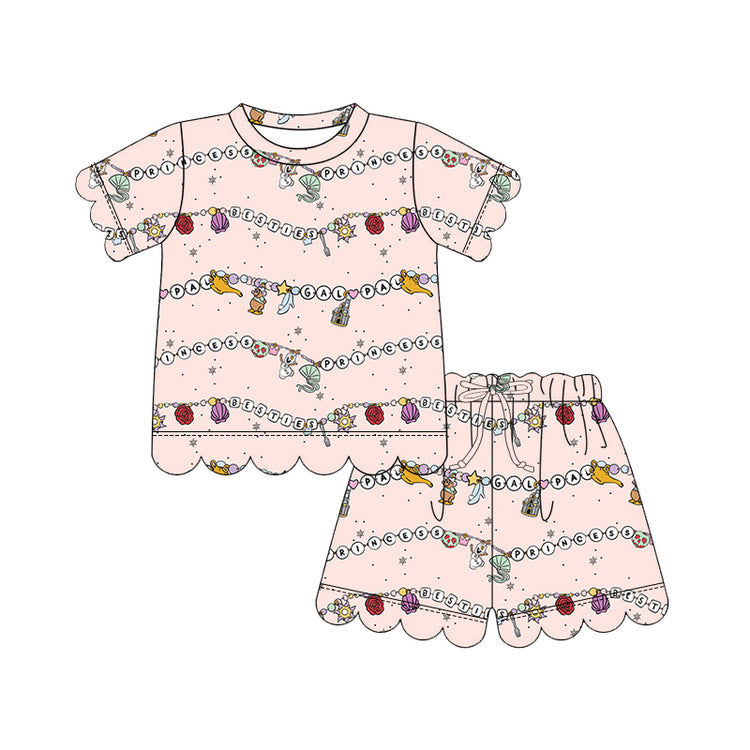 KIDS Scallop Tee + Shorts Set - Beads Enchanted