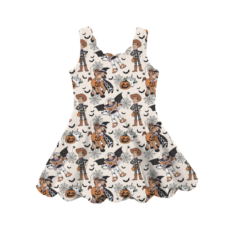 KIDS Scalloped Dress - Spooky Toys PREORDER