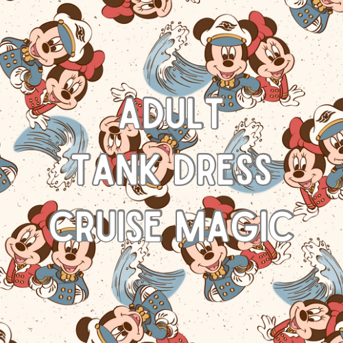 ADULT Park Tank Dress - Cruise Magic