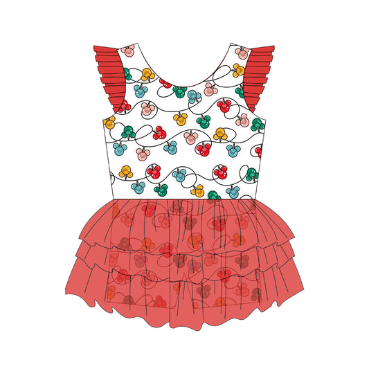 KIDS Flutter Tutu Dress - Merry Magic Holiday Lights