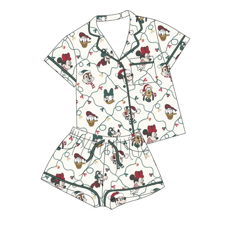 KIDS Bamboo Lounge Set - Tis the Season PREORDER