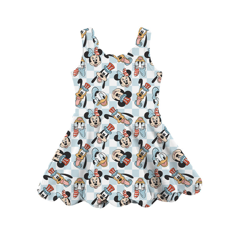KIDS Scalloped Tank Dress - USA