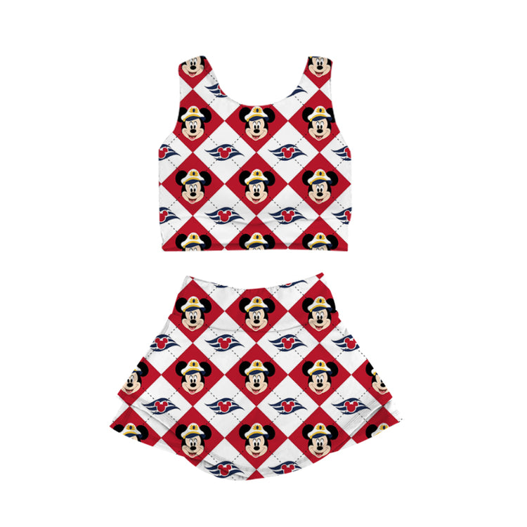 ADULT Set Longline + Skort - Cruise Checkers PREORDER