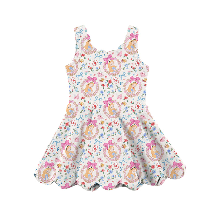 KIDS Scalloped Tank Dress - Curious Charm