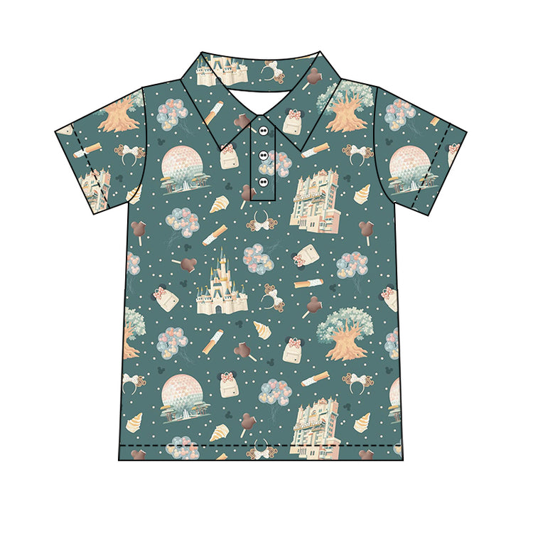 Men's Performance Button Up - Park Day GREEN PREORDER