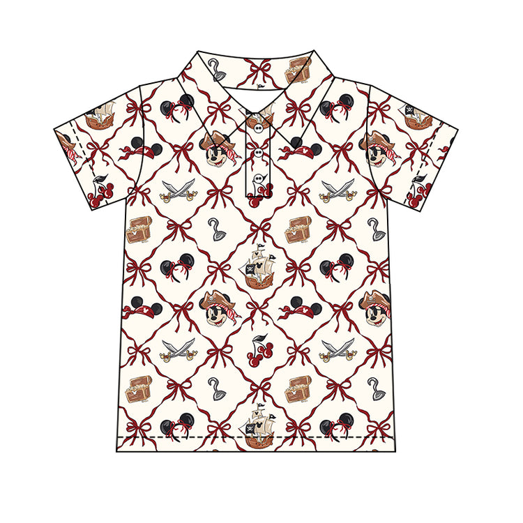 Men's Performance Button Up - Pirate Bows PREORDER