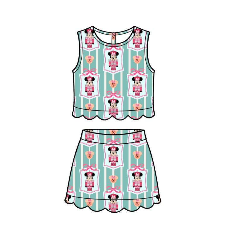 ADULT Scallop Set Tank + Skort - Girly Nutcracker PREORDER – The Magic Box