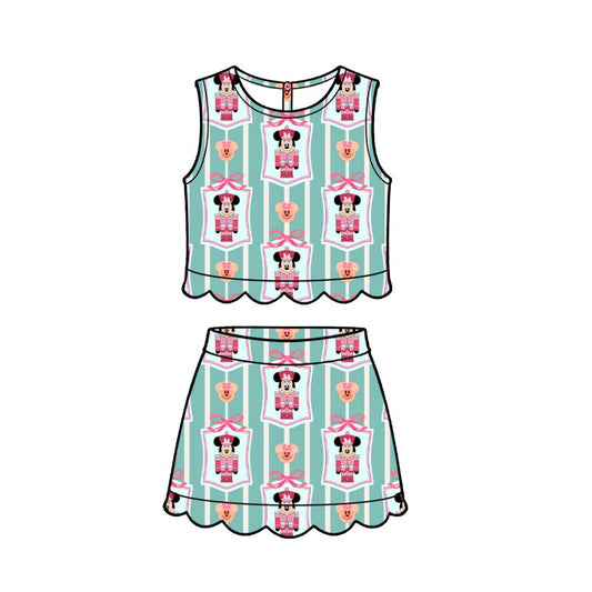 ADULT Scallop Set Tank + Skort - Girly Nutcracker PREORDER