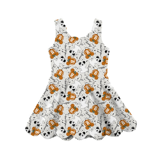 KIDS Scalloped Tank Dress - Spooky Main Street Balloons