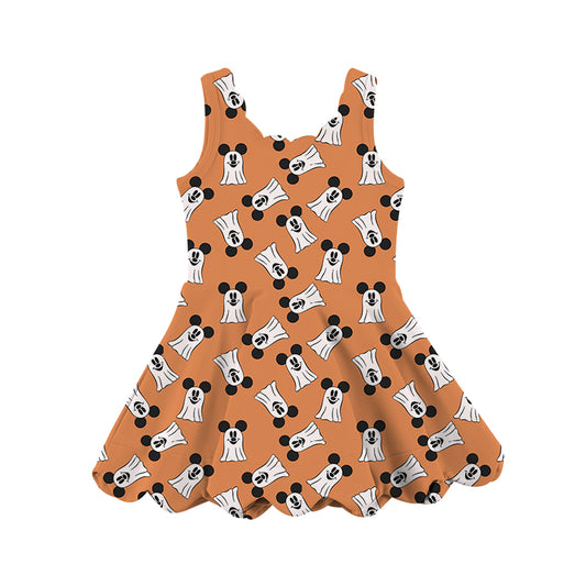 ADULT Scalloped Tank Dress - ORANGE Main Street Spirits