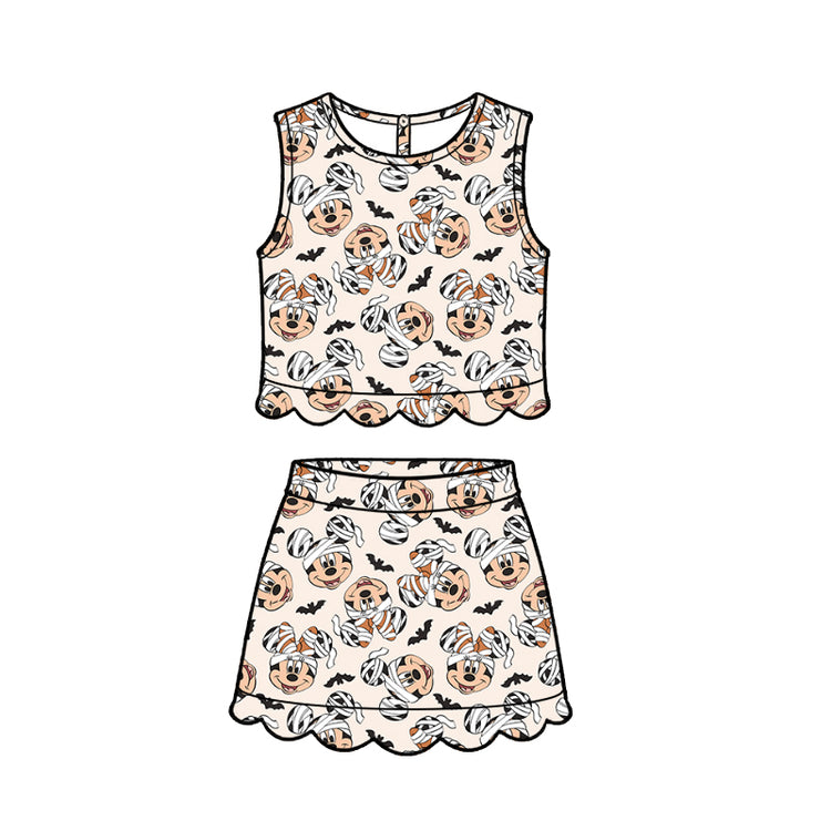 KIDS Scallop Tank + Skort Set - Mummy Magic