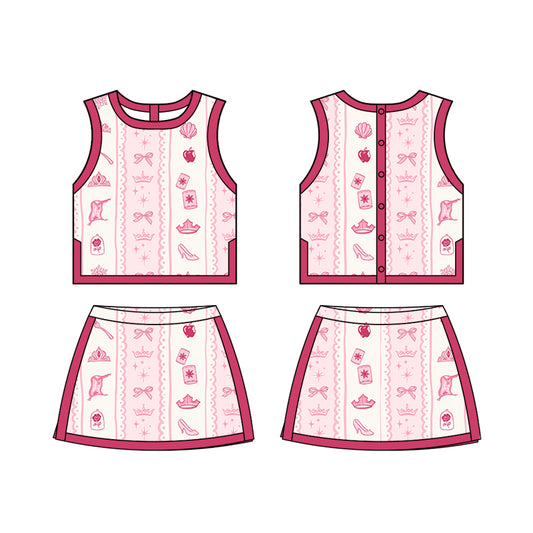KIDS Colorblock Tank + Skort Set - Dainty Days