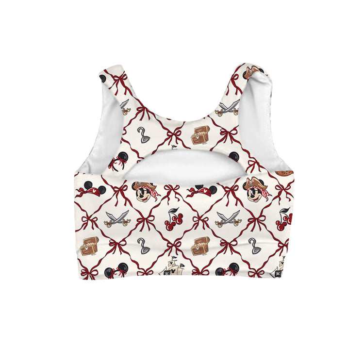KIDS Crop Tank - Pirate Bows