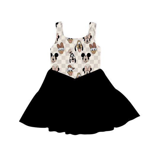 KIDS Mesh Tank Dress - Boho Checkers