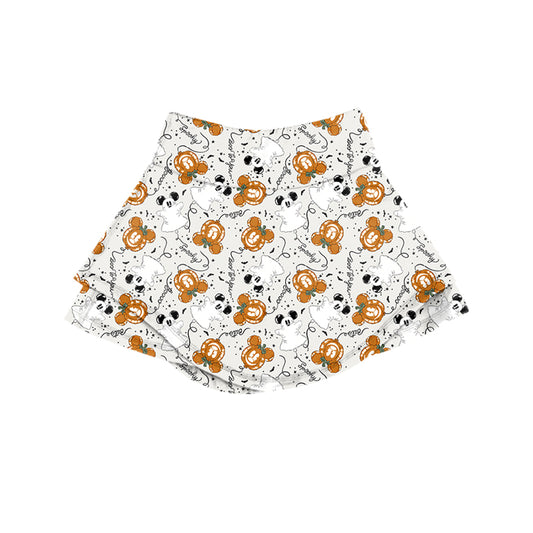 ADULT Skort - Spooky Main Street Balloons