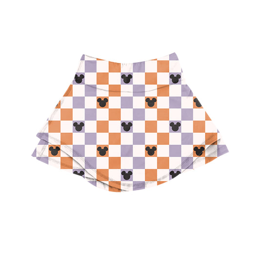 KIDS Skort - Spooky Season Checkers