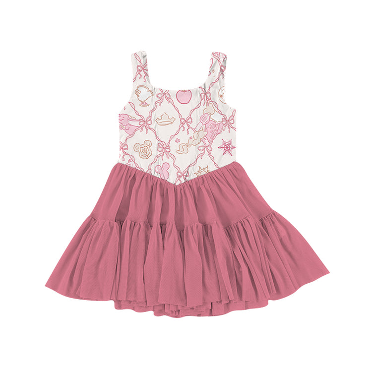 ADULT Mesh Dress - Pink Icons PREORDER