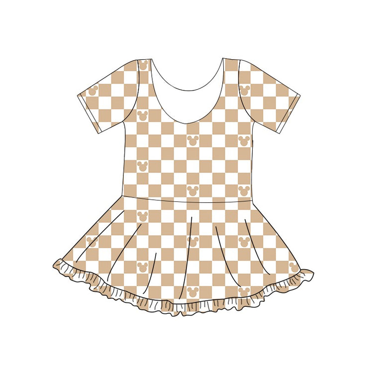 KIDS Twirl Dress - Modern Mouse TAN