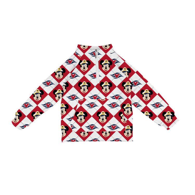 ADULT Quarter Zip Pullover - Cruise Checkers PREORDER