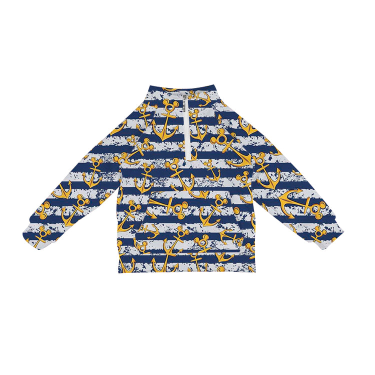 ADULT Quarter Zip Pullover - Anchors Away PREORDER