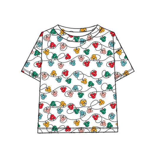 KIDS Scuba Oversized Tee - Merry Magic Holiday Lights