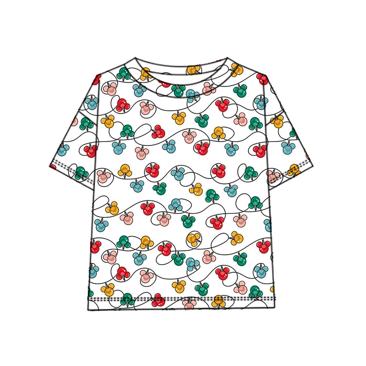 KIDS Scuba Oversized Tee - Merry Magic Holiday Lights