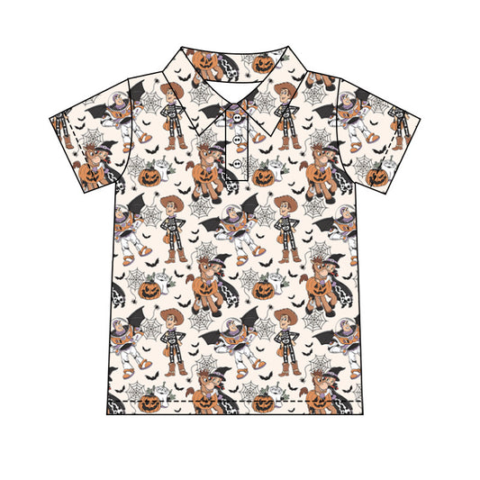 Men's Performance Button Up - Spooky Toys