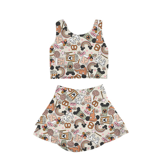 KIDS Crop + Skort Set - Boho Magic
