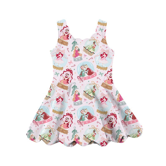 ADULT Scalloped Dress - Wonderland Snow Globes PREORDER