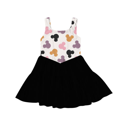 KIDS Mesh Tank Dress - Spooky Magic Mouse