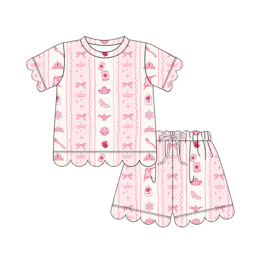 KIDS Scallop Tee + Shorts Set - Dainty Days
