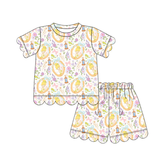 ADULT Scallop Tee + Shorts Set - Pixie Power PREORDER