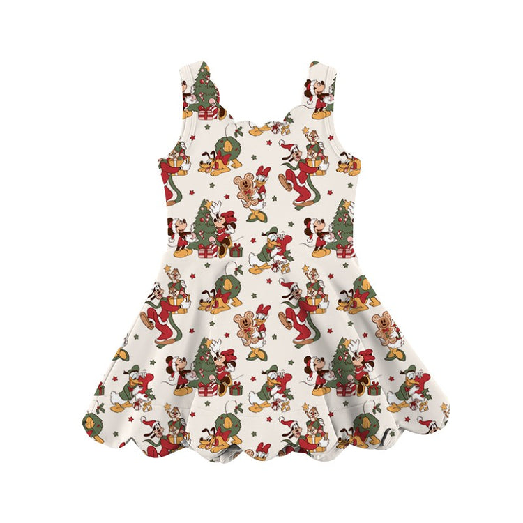 ADULT Scalloped Dress - Night Before Christmas PREORDER