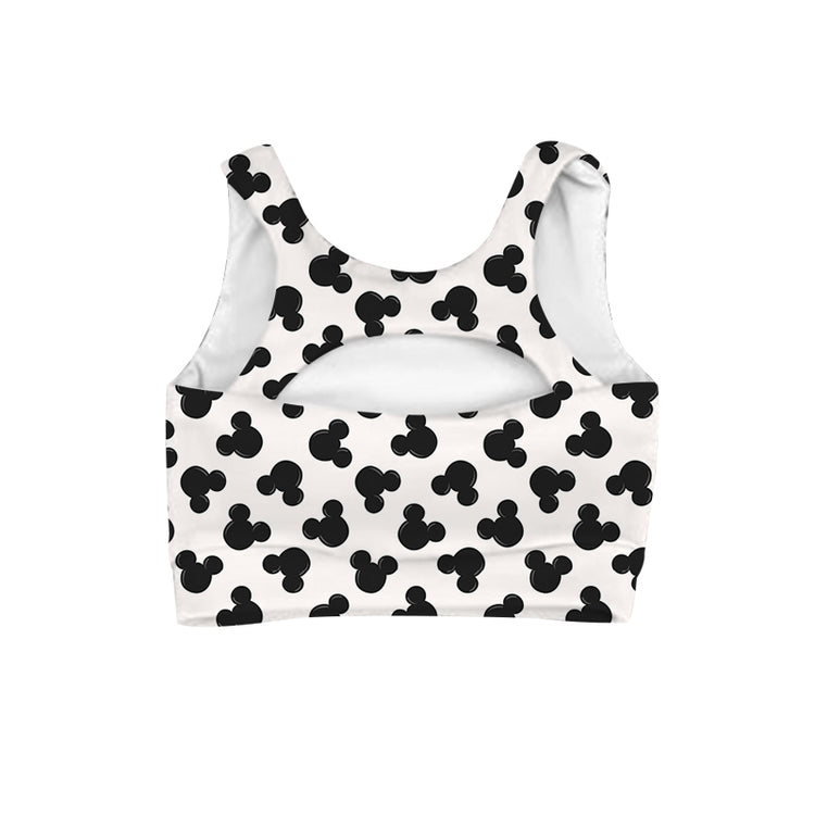 ADULT Crop Tank -  Magic Mouse BLACK - preorder