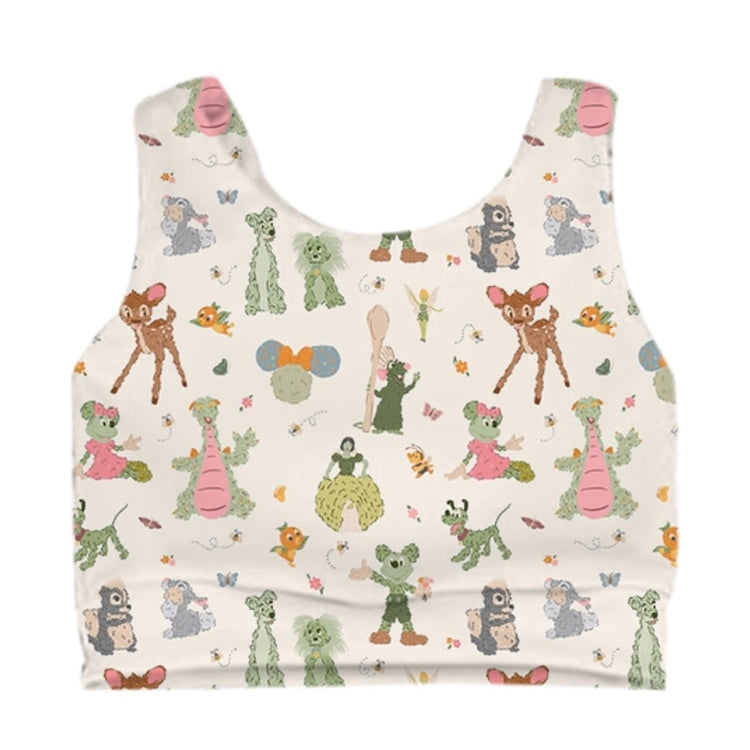 KIDS Crop Tank - Flower + Garden
