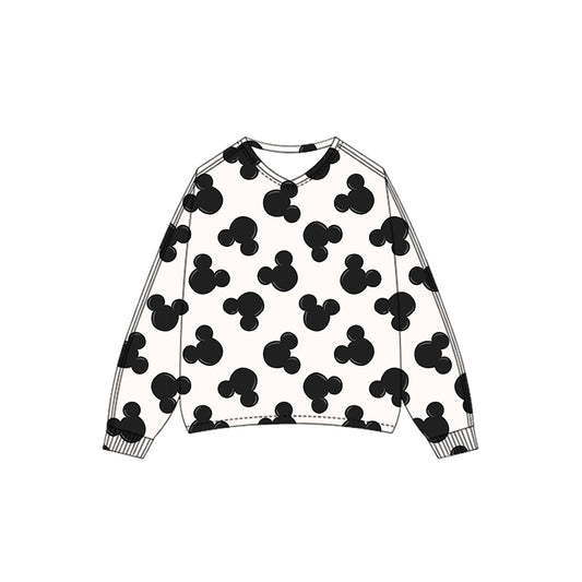 KIDS V Neck Pullover - Magic Mouse BLACK