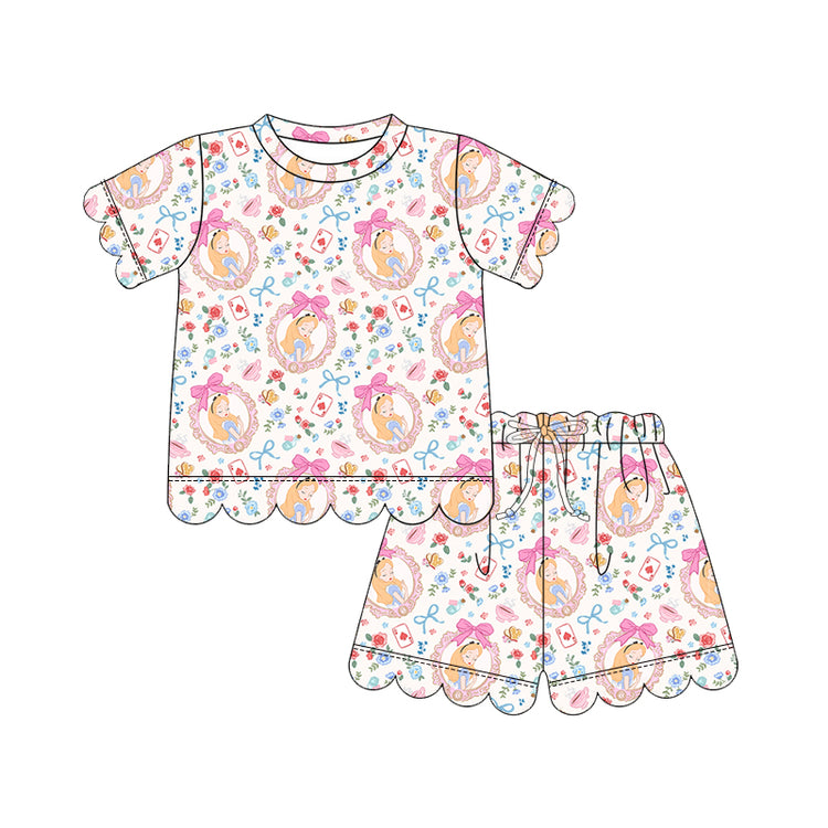 ADULT Scallop Tee + Shorts Set - Curious Charm