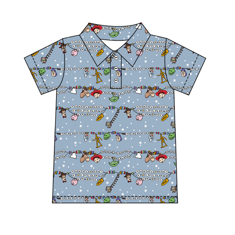 Boy's Performance Button Up - Toy Beads PREORDER