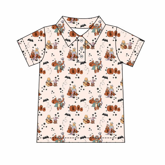 Men's Performance Button Up - Spooky 100 Acres