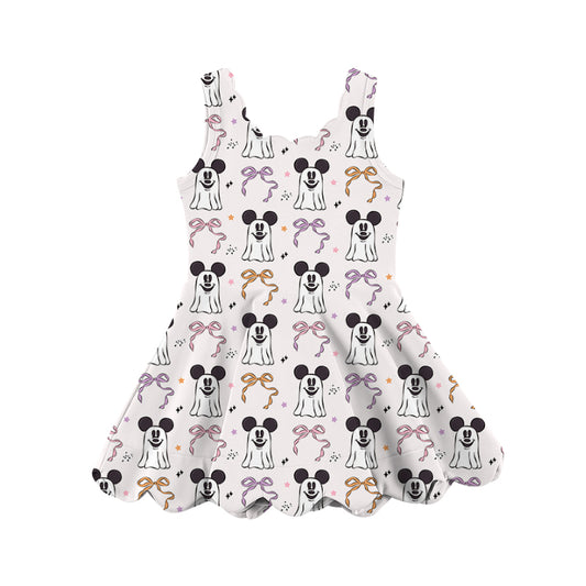 KIDS Scalloped Dress - Girly Ghost