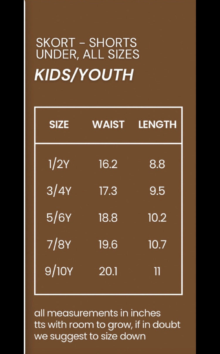 KIDS Crop + Skort Set - Warrior Within PREORDER