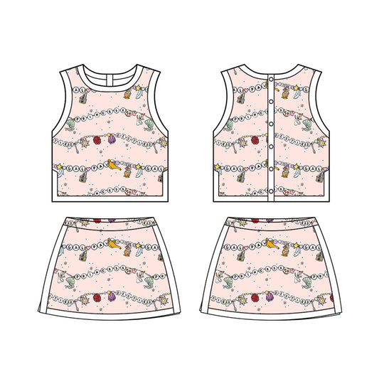 KIDS Colorblock Tank + Skort Set - Beads Enchanted